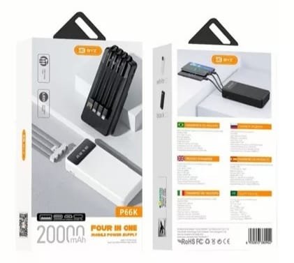 Power Bank 20000mAh BYZ  P66K - Imagem 3
